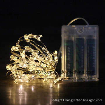 Copper Wire White Ledchristmas String Lights for Decoration